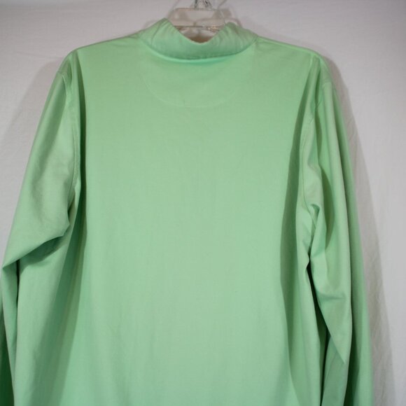 Donald Ross Men's 3/4 Zip Pullover Light Weight Fleece Mint Green Activewear M - Picture 5 of 8